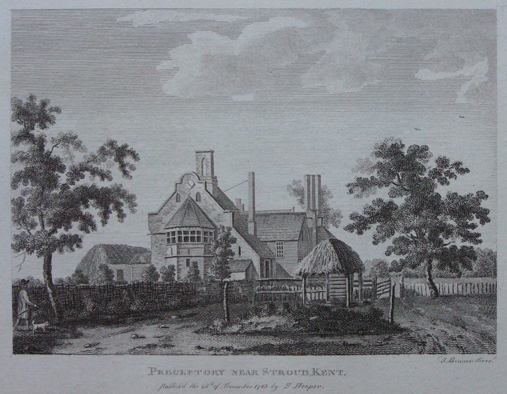 Print - Preceptory near Stroud, Kent - Bonnor